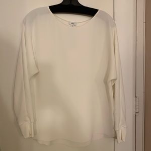 Vince Rib Cuff Dolman Sleeve Blouse
